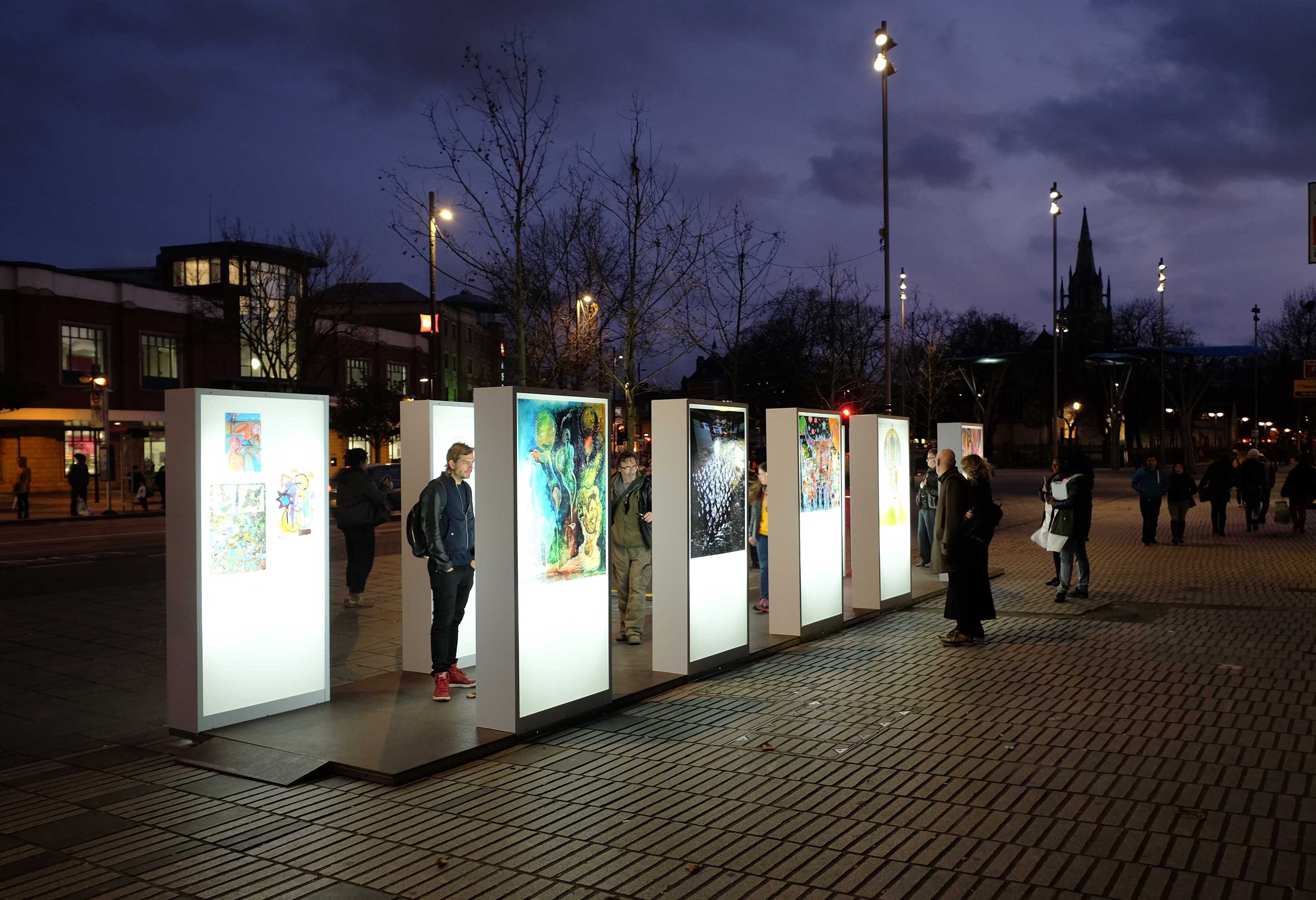 lightbox installation